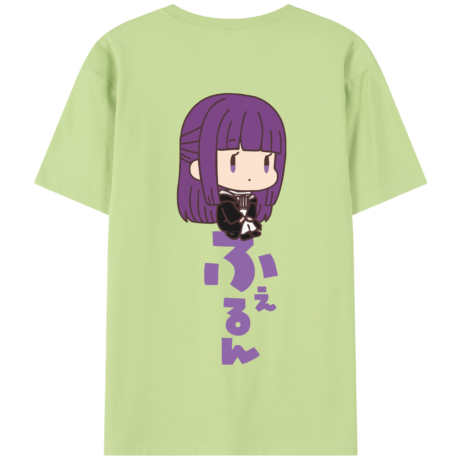 （画像用） 葬送のフリーレン Frieren 綿100％半袖Tシャツ（背面プリント）